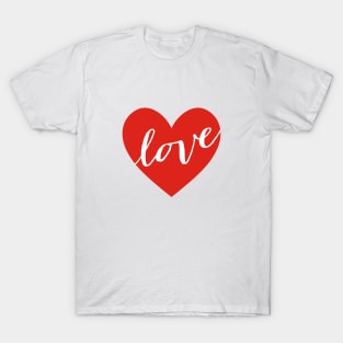 Love red heart T-Shirt